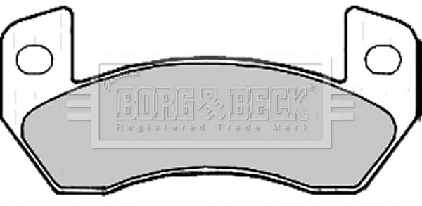 BORG & BECK Комплект тормозных колодок, дисковый тормоз BBP2205